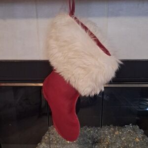 Red and White Christmas Stocking